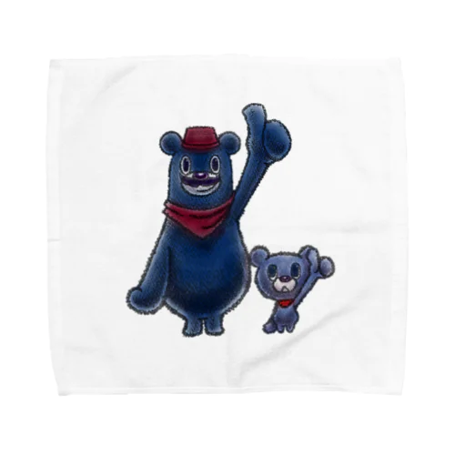 HITCH BEAR & DAD Towel Handkerchief