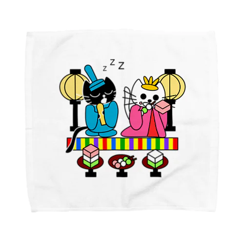 たまとクロの雛祭り Towel Handkerchief