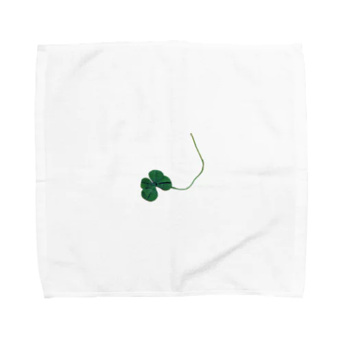 老婦人の四つ葉のクローバー Towel Handkerchief