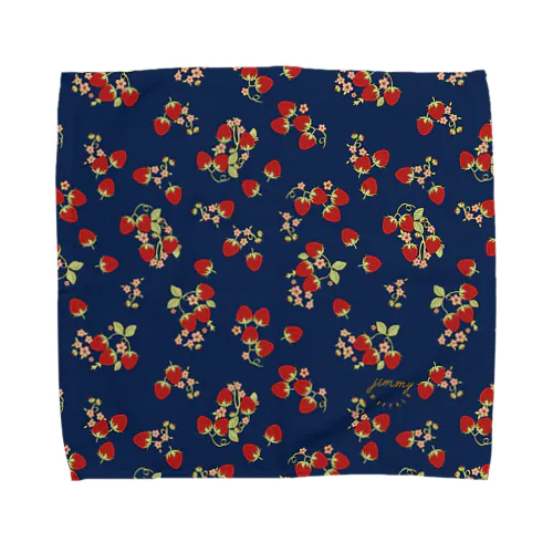 Jimmy Buffalo - Strawberry Fields ブルー Towel Handkerchief