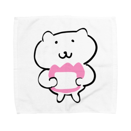 名札にゃんこ Towel Handkerchief