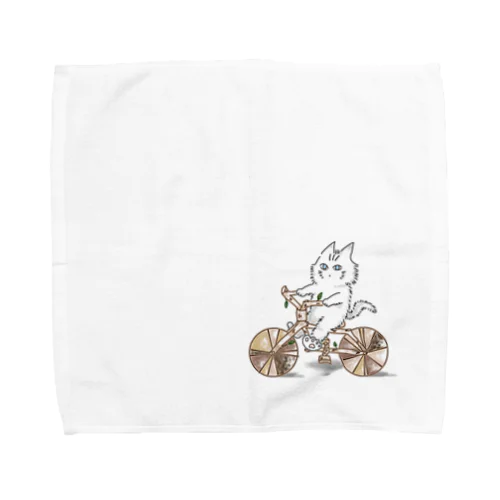 投資家にゃんこ Towel Handkerchief