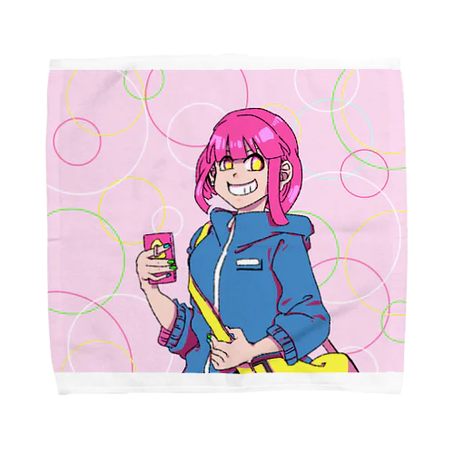 ピンクなJK Towel Handkerchief