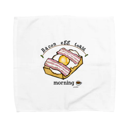 ベーコンエッグ　トースト Towel Handkerchief
