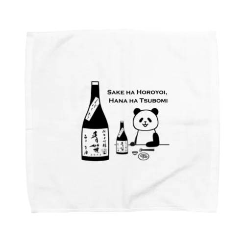 PANDA日本酒「青笹」 Towel Handkerchief