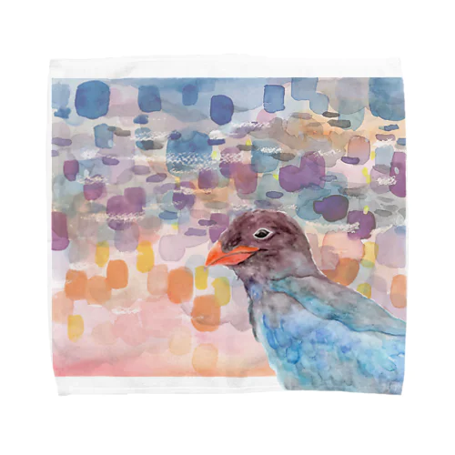 青い鳥がなくとき -ブッポウソウ- Towel Handkerchief