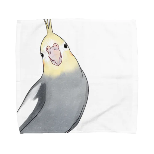 おしゃまなオカメインコちゃん【まめるりはことり】 Towel Handkerchief