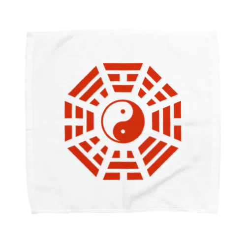 太極八卦(赤)mini Towel Handkerchief