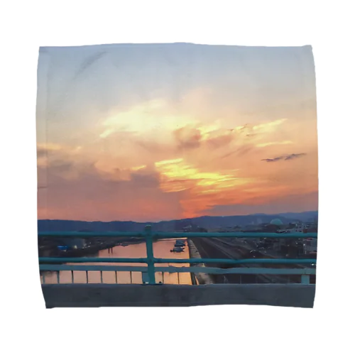 橋の上から Towel Handkerchief