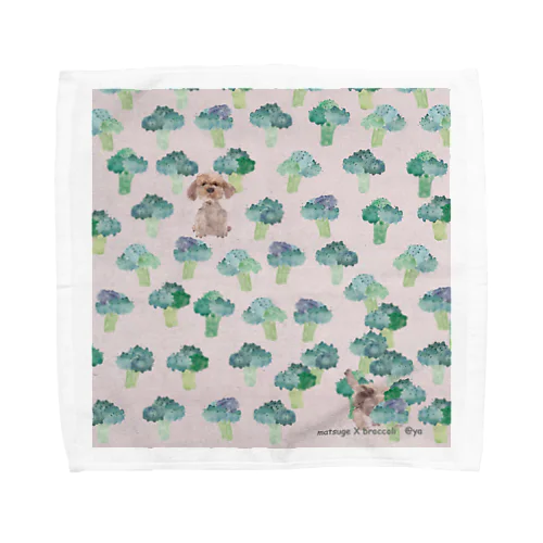 まつげブロッコリー3 Towel Handkerchief