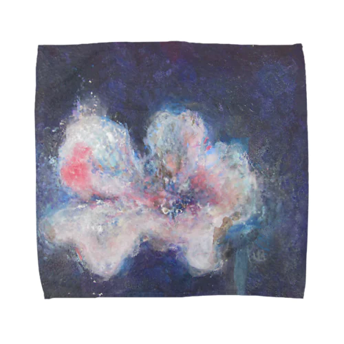 flower in blue Towel Handkerchief