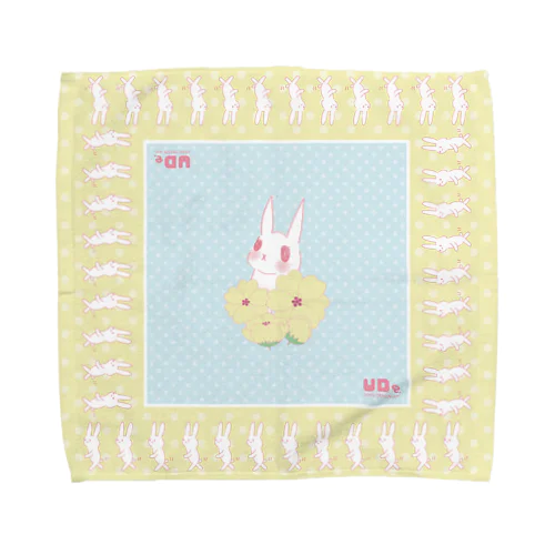 うさぎとお花。 Towel Handkerchief