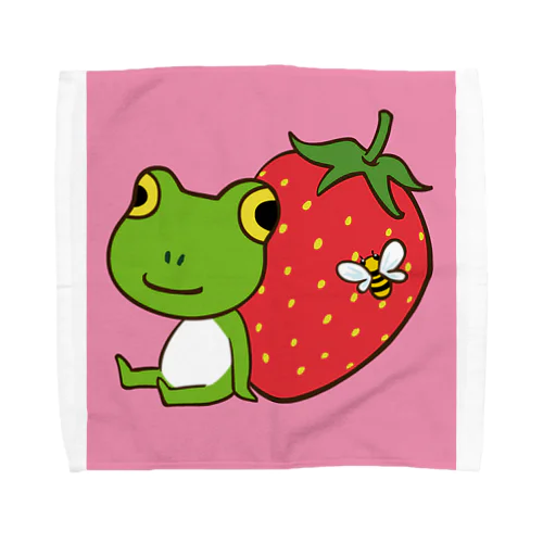イチゴとミツバチ Towel Handkerchief