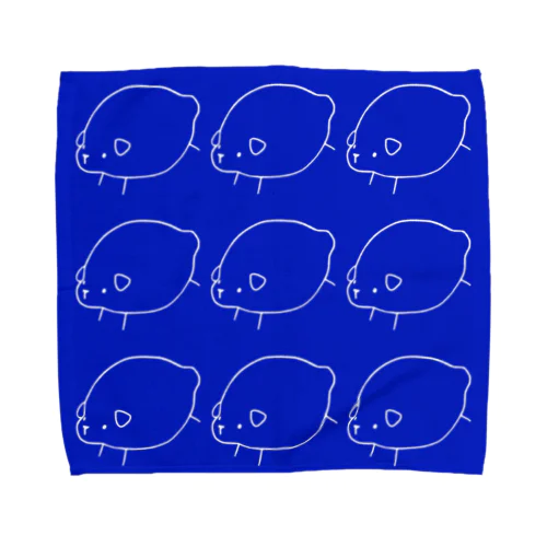 リモネ in BLUE Towel Handkerchief