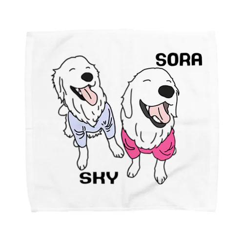 うちの子1番☆SKYくん&そらくん2 Towel Handkerchief