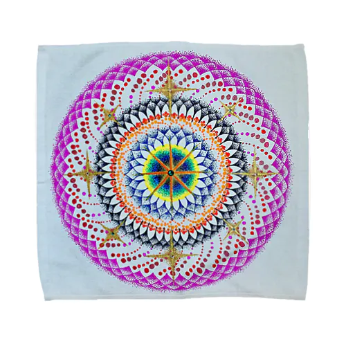 八芒星の曼荼羅 Towel Handkerchief