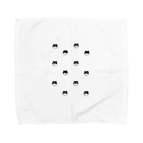 ハチワレのバジル Towel Handkerchief