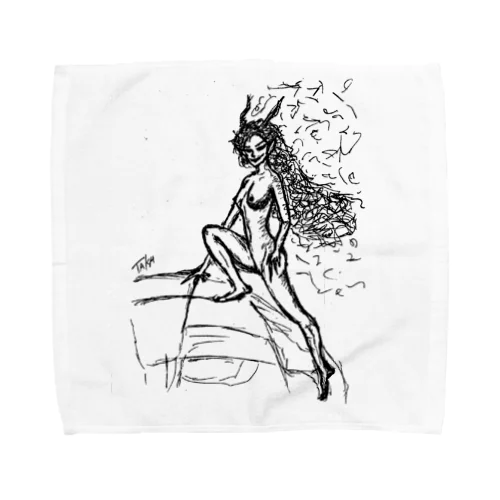 Fantasy Girl 1 Towel Handkerchief