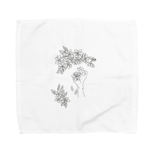 一輪の花 Towel Handkerchief