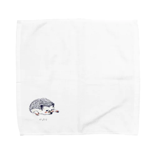 オリジナル　ハリネズミのソフィー、ぐったりする。 Towel Handkerchief