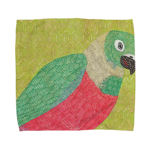 アカハラウロコインコ Towel Handkerchief