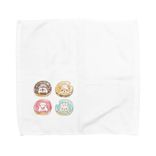 オリジナル　ハリネズミのソフィー、ドーナッツにハマる。 Towel Handkerchief