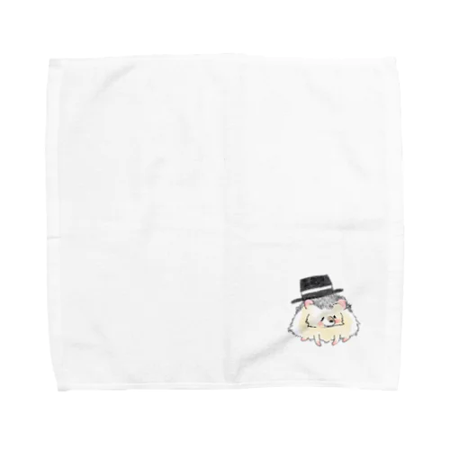 オリジナル　ハリネズミのソフィー、ハットをかぶる。 Towel Handkerchief