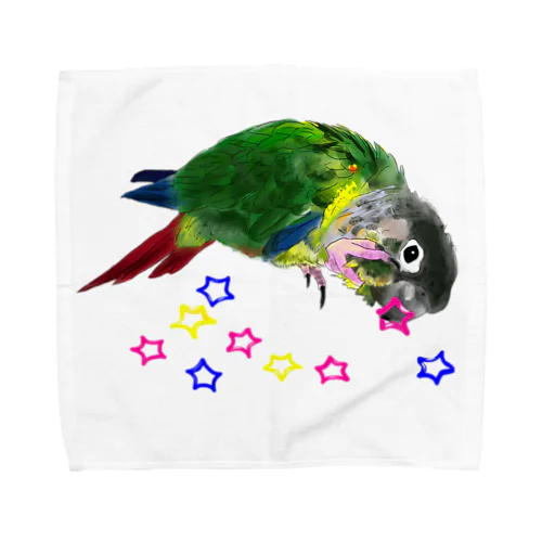 ウロコインコと☆ Towel Handkerchief