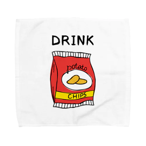 ポテチは飲み物 Towel Handkerchief