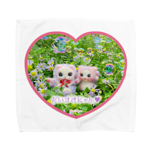🍓ノコンギク畑のキャンディ＆ベリー【しゃぼん玉】❤️(だいすきにゃん) Towel Handkerchief