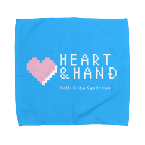 Heart & Hand のスカイブルーのオリジナルアイテム Towel Handkerchief