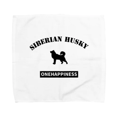 シベリアンハスキー  ONEHAPPINESS Towel Handkerchief