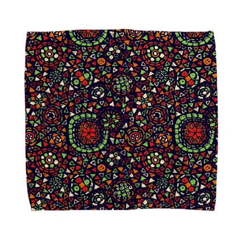 🇹🇷トルコのモザイクランプ（ブラック） Towel Handkerchief