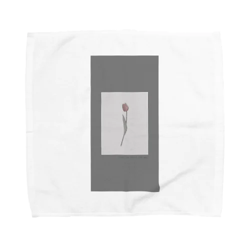 tulip gray Towel Handkerchief