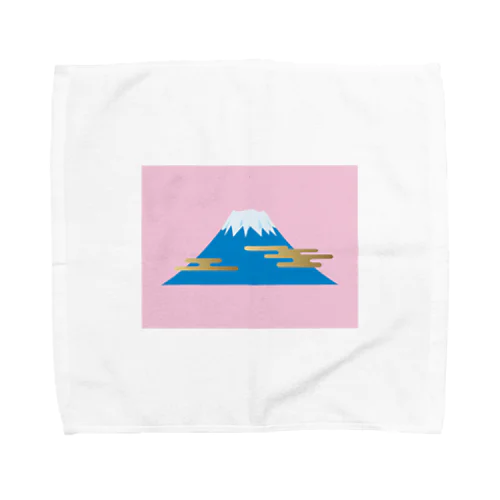金の富士山 タオルハンカチ