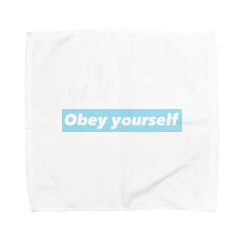 “Obey yourself” タオルハンカチ