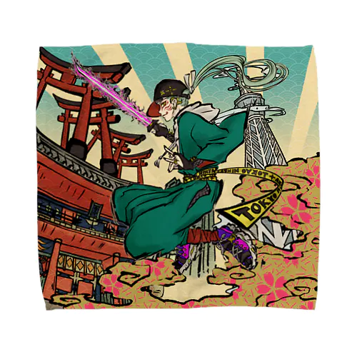 TOKYO NINJYA Towel Handkerchief