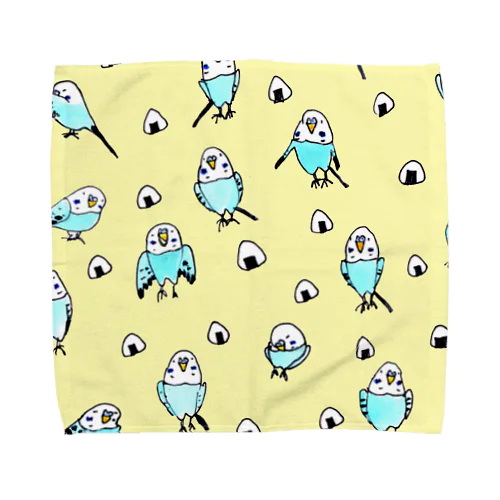 インコおにぎり Towel Handkerchief