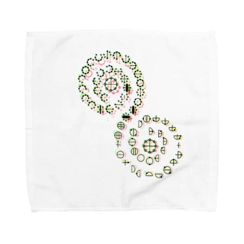 カタカムナ柄 Towel Handkerchief