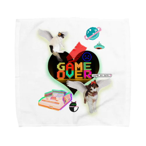 GAME OVER-ハート型 Towel Handkerchief