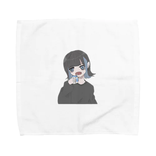 ピアス3連インナーピアスエモい女の子ちゃん Towel Handkerchief