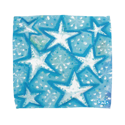 baby blue star Towel Handkerchief