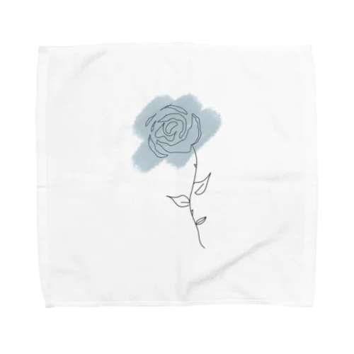 青い薔薇 Towel Handkerchief