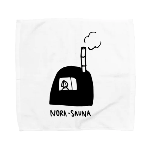 【絵柄大きめ背景抜け】NORA-SAUNA Towel Handkerchief