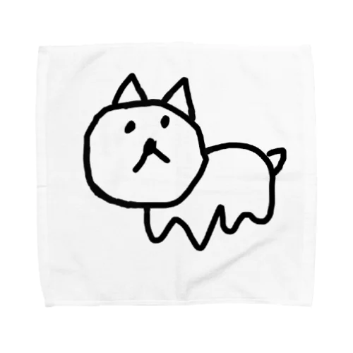 左手で書いた犬 Towel Handkerchief