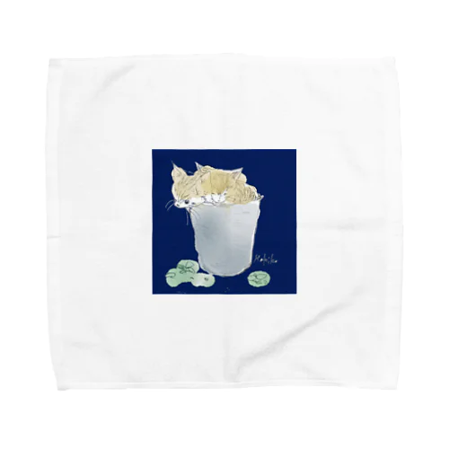 バケツねこ Towel Handkerchief