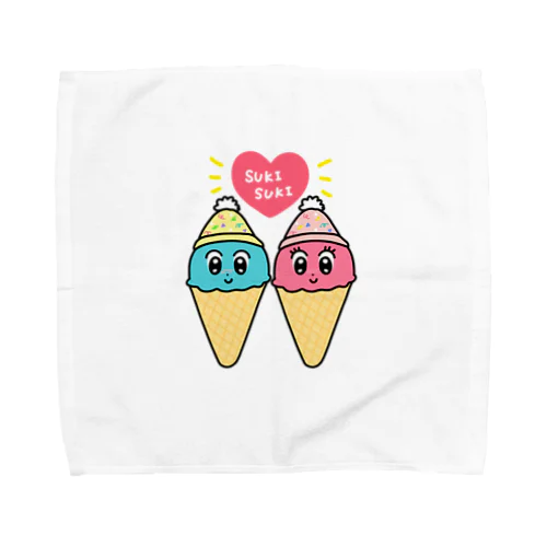 ラブラブアイスクリーム Towel Handkerchief