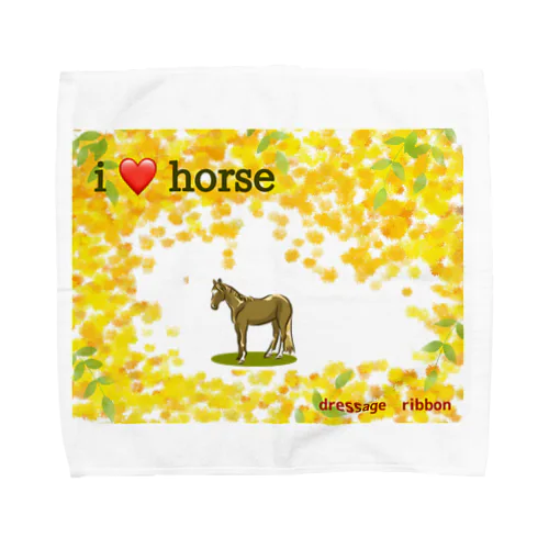 ミモザ horse Towel Handkerchief