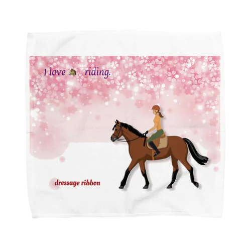 桜　horse Towel Handkerchief