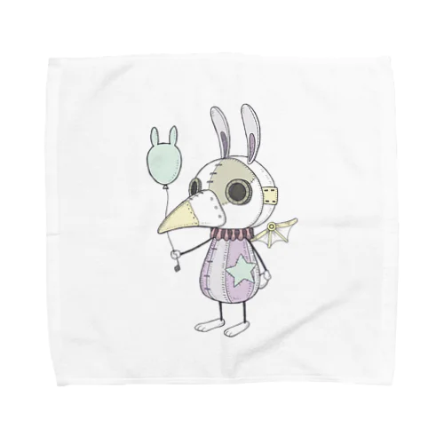 スチパンうさぎ(風船) Towel Handkerchief